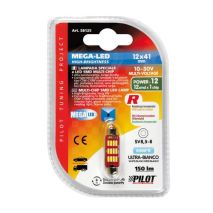 ΛΑΜΠΑΚΙ ΠΛΑΦΟΝΙΕΡΑΣ 12V 12x41mm 150lm ΛΕΥΚΟ MEGA-LED12 (ΔΙΠΛΗΣ ΠΟΛΙΚΟΤΗΤΑΣ- CAN-BUS) BLISTER 1ΤΕΜ. Auto Moto Tyres 