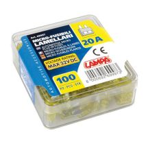 ΑΣΦΑΛΕΙΕΣ MICRO 20Amp 12/32V ΣΕ ΚΟΥΤΑΚΙ 100ΤΕΜ. Auto Moto Tyres 