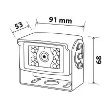 ΚΑΜΕΡΑ T2 ΕΓΧΡΩΜΗ ΑΔΙΑΒΡΟΧΗ ΜΕ ΜΙΚΡΟΦΩΝΟ Κ ΝΥΧΤΕΡΙΝΗ ΛΗΨΗ ΕΩΣ 12m 91x68x53mm ΛΕΥΚΗ Auto Moto Tyres 