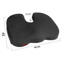 ΜΑΞΙΛΑΡΙ ΚΑΘΙΣΜΑΤΟΣ ERGO SEAT CONTOUR ΜΕ GEL ΚΑΙ ΑΦΡΟ MEMORY FOAM  (ΜΑΥΡΟ) - 1 ΤΕΜ. Auto Moto Tyres 