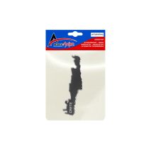 ΚΡΗΤΗ ΑΥΤΟΚΟΛΛΗΤΟ 12 cm ΓΚΡΙ/ΧΡΩΜΙΟ ΜΕ ΕΠΙΚΑΛΥΨΗ ΕΠΟΞΕΙΔΙΚΗΣ ΡΥΤΙΝΗΣ (ΥΓΡΟ ΓΥΑΛΙ) - 1 ΤΕΜ. Auto Moto Tyres 