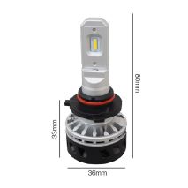 HIR2 9-36V 5.000K 5000lm 25W MATRIX LED KIT (ΜΕ ΨΥΚΤΡΑ ΑΝΕΜΙΣΤΗΡΑΚΙ) 2ΤΕΜ. Auto Moto Tyres 