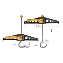 ΣΥΣΤΗΜΑ ΣΤΑΘΕΡΟΠΟΙΗΣΗΣ / ΜΕΤΑΦΟΡΑΣ ΣΚΑΛΑΣ RHINO SAFE CLAMP ΣΕ ΜΠΑΡΕΣ ΟΡΟΦΗΣ - 2 ΤΕΜ. Auto Moto Tyres 