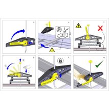 ΣΥΣΤΗΜΑ ΣΤΑΘΕΡΟΠΟΙΗΣΗΣ / ΜΕΤΑΦΟΡΑΣ ΣΚΑΛΑΣ RHINO SAFE CLAMP ΣΕ ΜΠΑΡΕΣ ΟΡΟΦΗΣ - 2 ΤΕΜ. Auto Moto Tyres 