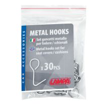 ΜΕΤΑΛΛΙΚΑ ΓΑΝΤΖΑΚΙΑ ΓΙΑ ΚΑΛΥΜΜΑΤΑ ΚΑΘΙΣΜΑΤΩΝ/ ΠΛΑΤΟΚΑΘΙΣΜΑΤΑ LAMPA - 30 TEM. Auto Moto Tyres 