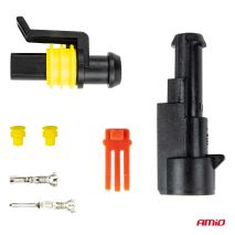 ΣΥΝΔΕΣΜΟΣ ΚΑΛΩΔΙΩΝ ΜΕ ΑΡΣΕΝΙΚΗ & ΘΗΛΥΚΗ ΦΙΣΑ ΣΥΝΔΕΣΗΣ 1PIN ΑΔΙΑΒΡΟΧΟΣ IP67 ΑΜΙΟ - 1 ΤΕΜ. Auto Moto Tyres 