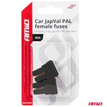 ΑΣΦΑΛΕΙΕΣ JapVal PAL ΘΗΛΥΚΕΣ 80A ΣΕ ΜΑΥΡΟ ΧΡΩΜΑ AMIO - 2 Τεμ. Auto Moto Tyres 