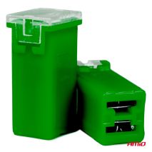 ΑΣΦΑΛΕΙΕΣ JapVal PAL ΜΙΝΙ 14mm ΘΗΛΥΚΕΣ 40A ΣΕ ΠΡΑΣΙΝΟ ΧΡΩΜΑ AMIO - 2 Τεμ. Auto Moto Tyres 