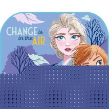 ΗΛΙΟΠΡΟΣΤΑΣΙΕΣ ΠΛΑΙΝΕΣ FROZEN ΜΕ ΒΕΝΤΟΥΖΑ 44x35cm AMIO - 2 Τεμ. Auto Moto Tyres 