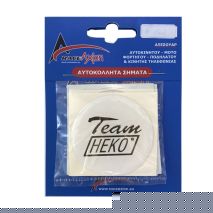 HEKO ΑΥΤΟΚΟΛΛΗΤΑ ΖΑΝΤΩΝ 5,5 cm ΛΕΥΚΟ/ΜΑΥΡΟ ΣΜΑΛΤΟΥ - 4 ΤΕΜ. Auto Moto Tyres 