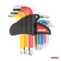 ΚΛΕΙΔΙΑ ΑΛΛΕΝ (ALLEN) ΕΞΑΓΩΝΑ ΑΤΣΑΛΙ S2 ΔΙΑΦΟΡΑ ΜΕΓΕΘΗ ΔΙΑΦΟΡΑ ΧΡΩΜΑΤΑ ΑΜΙΟ - 9 ΤΕΜ. Auto Moto Tyres 