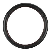 ΚΑΛΥΜΜΑ ΤΙΜΟΝΙΟΥ RACING PREMIUM RED (M) 37-39cm ΣΥΝΘΕΤΙΚΟ ΔΕΡΜΑ SKEENTEX ΜΑΥΡΟ/ΚΟΚΚΙΝΟ/ CARBON LOOK LAMPA - 1 ΤΕΜ. Auto Moto Tyres 