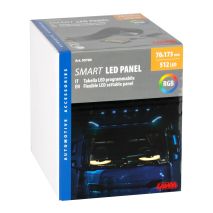 ΠΑΝΕΛ ΕΥΚΑΜΠΤΟ SMART LED PANEL 512 LED 70x173mm RGB ΜΕ ΚΑΛΩΔΙΟ 450cm ΓΙΑ USB & REMOTE CONTROL LAMPA - 1 ΤΕΜ. Auto Moto Tyres 