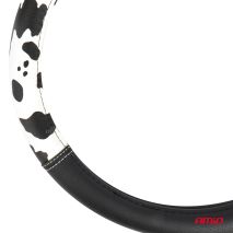 ΚΑΛΥΜΜΑ ΤΙΜΟΝΙΟΥ SWC-62 (M) 37>39cm ΜΑΥΡΟ ΜΕ ΣΧΕΔΙΟ ΑΣΠΡΟΜΑΥΡΟ ΔΕΡΜΑ ΑΓΕΛΑΔΑΣ AMIO - 1 ΤΕΜ. Auto Moto Tyres 