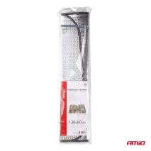 ΗΛΙΟΠΡΟΣΤΑΣΙΑ ΕΣΩΤΕΡΙΚΗ ΑΣΗΜΙ ΜΕ ΒΕΝΤΟΥΖΕΣ 130x60cm ΑΜΙΟ - 1 ΤΕΜ. Auto Moto Tyres 