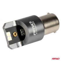 ΛΑΜΠΕΣ LED CAN-BUS P21W BA15S 12/24V 6.000K 4xSMD ΛΕΥΚΟ PRO SERIES AMIO - 2 ΤΕΜ. Auto Moto Tyres 