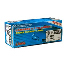 ΛΑΜΠΕΣ ΔΙΠΟΛΙΚΕΣ 12V P21/5W 10 ΤΕΜ. Auto Moto Tyres 