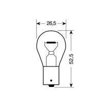 ΛΑΜΠΑΚΙ 12V/PY21W BAU15s Auto Moto Tyres 