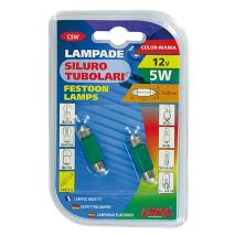 ΛΑΜΠΑΚΙΑ ΠΡΑΣΙΝΑ ΣΩΛΗΝΩΤΑ 12V/C5W 35mm Auto Moto Tyres 