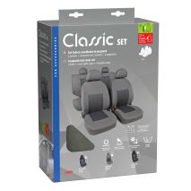 Καλύμματα Καθισμάτων Classic υψηλής ποιότητας ζακάρ Γκρι Auto Moto Tyres 