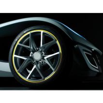 Διακοσμητικά Αυτοκόλλητα Ζάντας Πλαστικά - Πορτοκαλί  14-15-16 INCH Auto Moto Tyres 