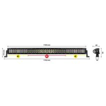 ΠΡΟΒΟΛΕΑΣ LIGHT BAR ΚΥΡΤΟΣ BL-110 16000lm 10/30V 240W 80LED ΚΑΡΦΙ/ΔΙΑΘΛΑΣΗΣ (1100x115x89mm) ΜΠΑΡΑ LED -1ΤΕΜ. Auto Moto Tyres 