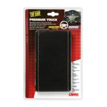 Κάλυμμα Τιμονιού Φορτηγού Ραφτό Δερμάτινο PREMIUM TRUCK 44-46cm μαύρο με μπεζ ραφή Auto Moto Tyres 