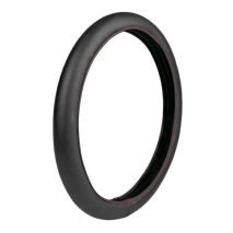 ΚΑΛΥΜΜΑ ΤΙΜΟΝΙΟΥ ΦΟΡΤΗΓΟΥ 46/48cm (L) SKIN-COVER ΜΑΥΡΟ ΜΕ ΚΟΚΚΙΝΗ ΡΑΦΗ ΕΛΑΣΤΙΚΟ 2mm ΠΑΧΟΣ Auto Moto Tyres 