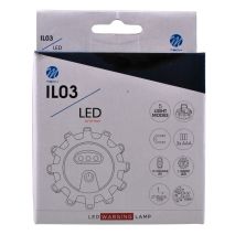 ΦΩΣ ΑΣΦΑΛΕΙΑΣ ΕΚΤΑΚΤΗΣ ΑΝΑΓΚΗΣ 100x100x35mm ΜΕ 15LED (3 ΛΕΥΚΟ +12 ΠΟΡΤΟΚΑΛΙ)  5 ΧΡΗΣΕΩΝ 1ΤΕΜ. M-TECH Auto Moto Tyres 
