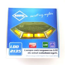 ΦΩΣ ΠΡΟΕΙΔΟΠΟΙΗΣΗΣ ΥΔΡΑΥΛΙΚΗΣ ΠΟΡΤΑΣ 12/24V HOR80 7W 4LED 6ΓΩΝΟ 103x90x12mm Auto Moto Tyres 