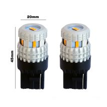 W21W T20 10-30V 21w 1500lm 1.800K CAN-BUS - ΔΙΠΛΗ ΠΟΛΙΚΟΤΗΤΑ ΠΟΡΤΟΚΑΛΙ LED CSP1860 2ΤΕΜ. Auto Moto Tyres 