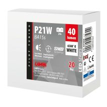 P21W BA15s 24V 4SMDx1CHIP LED 40lm ΛΕΥΚΟ ΚΟΥΤΙ LAMPA - 20 ΤΕΜ. Auto Moto Tyres 
