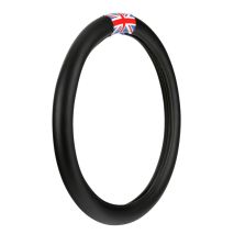 ΚΑΛΥΜΜΑ ΤΙΜΟΝΙΟΥ ΦΟΡΤΗΓΟΥ FLAG ENGLAND ΜΑΥΡΟ ΜΕ ΣΗΜΑΙΑ ΑΓΓΛΙΑΣ (L) 46-48 cm LAMPA - 1 TEM. Auto Moto Tyres 