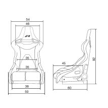 ΚΑΘΙΣΜΑ JACKIE ΑΝΑΚΛΙΝΟΜΕΝΟ ΜΑΥΡΟ/ΚΑΡΟ ΜΕ ΣΙΔΗΡΟΔΡΟΜΟ SIMONI RACING - 1ΤΕΜ Auto Moto Tyres 