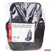 ΠΛΑΤΟΚΑΘΙΣΜΑ ΜΕ ΞΥΛΙΝΕΣ ΜΠΙΛΙΕΣ ΠΡΟΣΚΕΦΑΛΟ & ΥΠΟΣΤΗΡΙΞΗ ΣΤΗΝ ΜΕΣΗ ΜΑΥΡΟ/ΛΕΥΚΟ AMIO - 1 ΤΕΜ. Auto Moto Tyres 