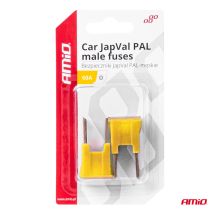 ΑΣΦΑΛΕΙΕΣ JapVal PAL O ΑΡΣΕΝΙΚΕΣ 60A ΣΕ KΙΤΡΙΝΟ ΧΡΩΜΑ AMIO - 2 Τεμ. Auto Moto Tyres 