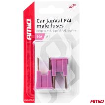 ΑΣΦΑΛΕΙΕΣ JapVal PAL U ΑΡΣΕΝΙΚΕΣ 30A ΣΕ ΡΟΖ ΧΡΩΜΑ AMIO - 2 Τεμ. Auto Moto Tyres 