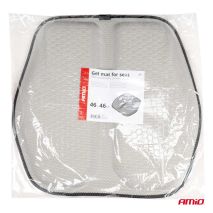 ΜΑΞΙΛΑΡΙ ΚΑΘΙΣΜΑΤΟΣ ΑΠΟ GEL ΚΑΙ ΔΙΑΠΝΕΟΝ ΥΦΑΣΜΑ 46x46cm ΓΚΡΙ ΧΡΩΜΑ AMIO - 1 Τεμ. Auto Moto Tyres 