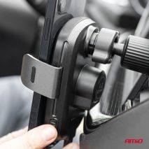 ΒΑΣΗ ΣΤΗΡΙΞΗΣ ΚΙΝΗΤΟΥ ΓΙΑ ΑΕΡΑΓΩΓΟ ΜΕ ΑΣΥΡΜΑΤΗ ΦΟΡΤΙΣΗ QUICK CHARGE DC5V/2A MAX15W  AMIO - 1 Τεμ. Auto Moto Tyres 