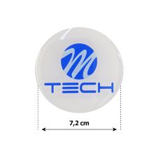 MTECH ΑΥΤΟΚΟΛΛΗΤΑ ΖΑΝΤΩΝ 7,2 cm ΛΕΥΚΟ/ΜΠΛΕ ΣΜΑΛΤΟΥ - 4 ΤΕΜ. Auto Moto Tyres 