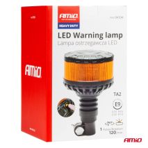ΦΑΡΟΣ HEAVY DUTY W28P 12/24V 16LED ΕΛΑΣΤΙΚΟΣ ΒΙΔΩΤΟΣ ΠΟΡΤΟΚΑΛΙ Υ169mm Φ110mm AMIO - 1 τεμ. Auto Moto Tyres 