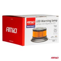 ΦΑΡΟΣ HEAVY DUTY W28M 12/24V ΠΟΡΤΟΚΑΛΙ 16LED ΜΑΓΝΗΤΙΚΟΣ/ΒΙΔΩΤΟΣ ΜΕ ΦΙΣ ΑΝΑΠΤΗΡΑ Υ89mm Φ110mm AMIO - 1 τεμ. Auto Moto Tyres 