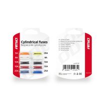 ΑΣΦΑΛΕΙΕΣ FUS-0  ΔΙΑΦΟΡΕΣ ΣΕ ΚΑΡΤΕΛΑ 1x5A/2x8A/2x10A/2x16A/1x20A/2x25A AMIO - 10 ΤΕΜ. Auto Moto Tyres 