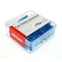 ΑΣΦΑΛΕΙΕΣ STANDARD 15A AMiO - 50 ΤΕΜ. ΚΟΥΤΙ Auto Moto Tyres 