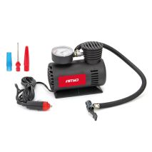 ΚΟΜΠΡΕΣΕΡ ΑΕΡΑ ΠΛΑΣΤΙΚΟ 12V 20BAR-300PSI (ΜΑΝΟΜΕΤΡΟ/ΦΙΣ/3 ΑΝΤΑΠΤΟΡΕΣ/ΚΑΛΩΔΙΟ 300cm) AMiO - 1 ΤΕΜ. Auto Moto Tyres 