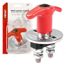 ΚΕΝΤΡΙΚΟΣ ΔΙΑΚΟΠΤΗΣ ΜΠΑΤΑΡΙΑΣ ΓΕΝΙΚΟΥ ΡΕΥΑΜΤΟΣ 12/24V 200A (KILLER SWITCH) ΑΜΙΟ - 1 ΤΕΜ. Auto Moto Tyres 