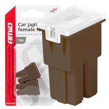 ΑΣΦΑΛΕΙΕΣ JapVal PAL ΘΗΛΥΚΕΣ 70A ΣΕ ΚΑΦΕ ΧΡΩΜΑ AMIO - 2 Τεμ. Auto Moto Tyres 