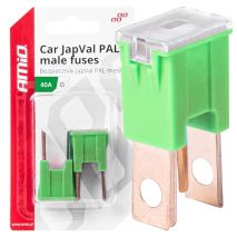 ΑΣΦΑΛΕΙΕΣ JapVal PAL O ΑΡΣΕΝΙΚΕΣ 40A ΣΕ ΠΡΑΣΙΝΟ ΧΡΩΜΑ AMIO - 2 Τεμ. Auto Moto Tyres 