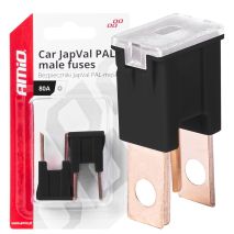 ΑΣΦΑΛΕΙΕΣ JapVal PAL O ΑΡΣΕΝΙΚΕΣ 80A ΣΕ ΜΑΥΡΟ ΧΡΩΜΑ AMIO - 2 Τεμ. Auto Moto Tyres 