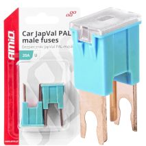 ΑΣΦΑΛΕΙΕΣ JapVal PAL U ΑΡΣΕΝΙΚΕΣ 20A ΣΕ ΓΑΛΑΖΙΟ ΧΡΩΜΑ AMIO - 2 Τεμ. Auto Moto Tyres 